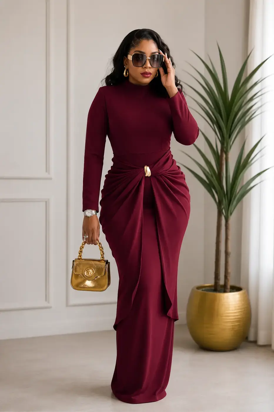 Long Sleeve Bodycon Dress (2)
